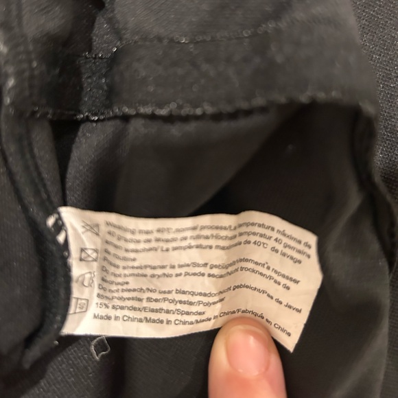 Black halter one piece bathing suit - Picture 3 of 4